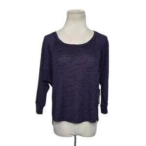 Threads 4 Thought purple short sleeves lightweight sweater size small